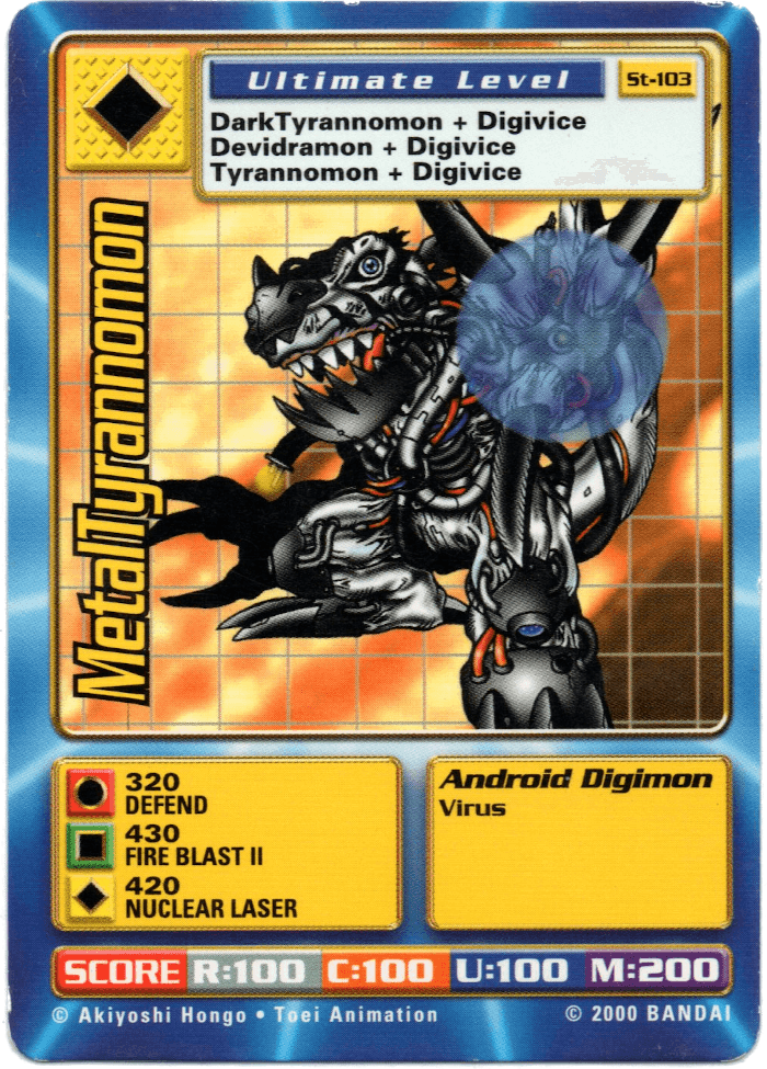 Digimon Digi-Battle Swedish Promo MetalTyrannomon - ST-103 Card Thumbnail