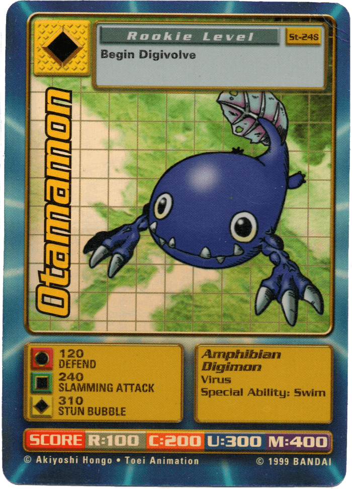 Digimon Digi-Battle Starter Set Holo Chase Cards Otamamon - ST-24S Card Thumbnail