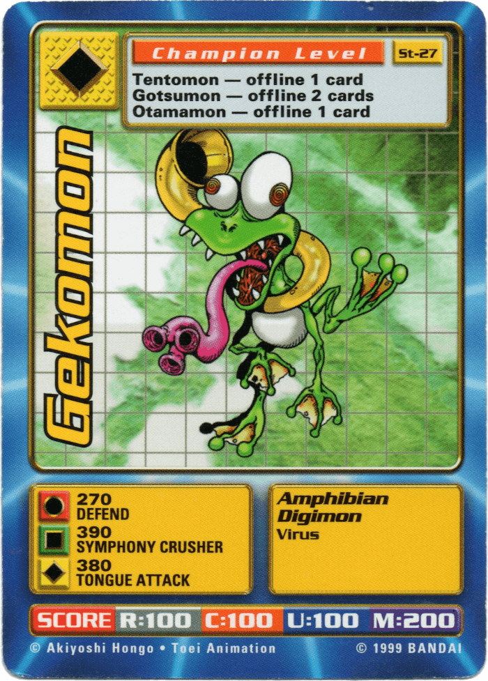 Digimon Digi-Battle Starter Set Gekomon - ST-27 Card Thumbnail