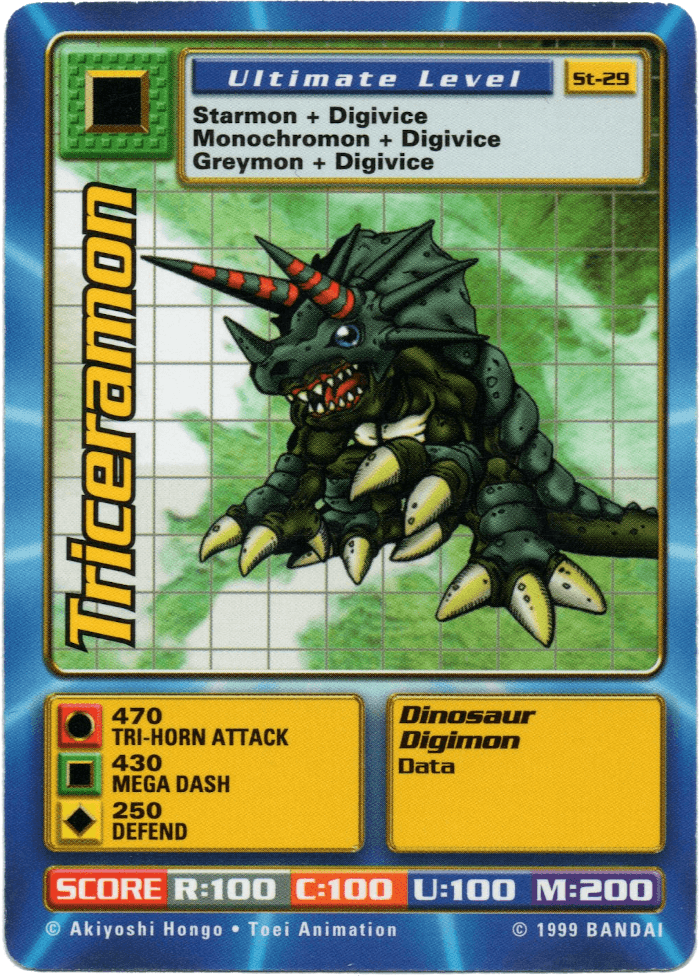 Digimon Digi-Battle Starter Set Triceramon - ST-29 Card Thumbnail