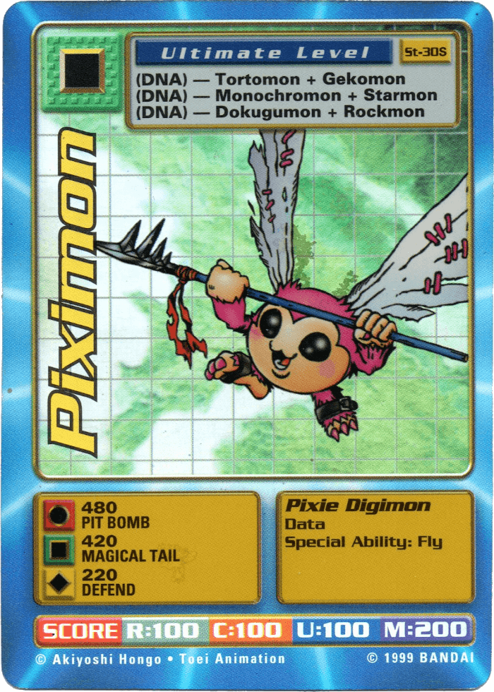 Digimon Digi-Battle Starter Set Holo Chase Cards Piximon - ST-30S Card Thumbnail