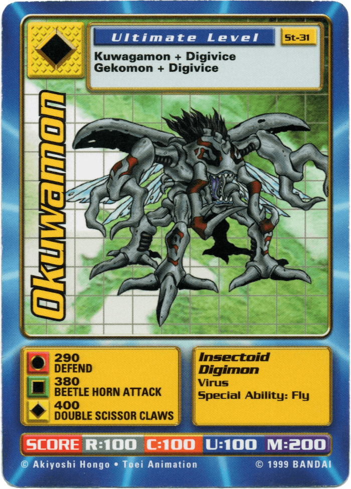 Digimon Digi-Battle Starter Set Okuwamon - ST-31 Card Thumbnail