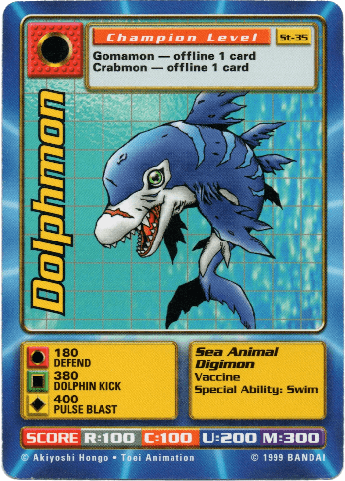 Digimon Digi-Battle Starter Set Dolphmon - ST-35 Card Thumbnail