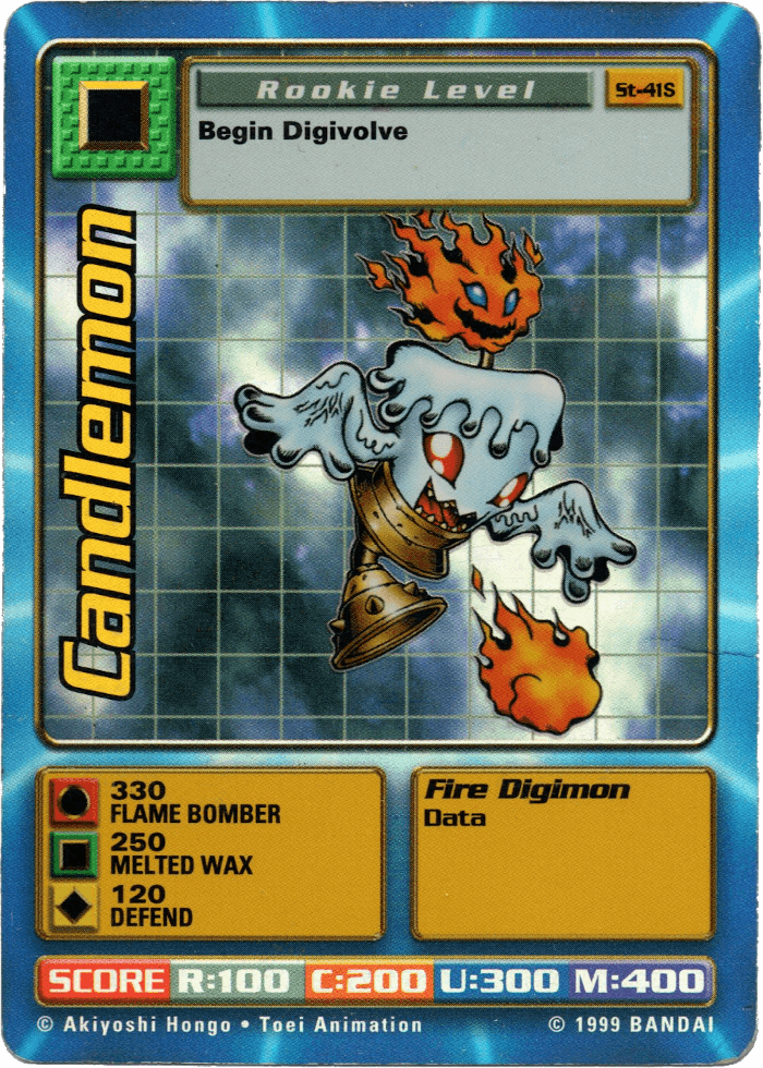 Digimon Digi-Battle Starter Set Holo Chase Cards Candlemon - ST-41S Card Thumbnail