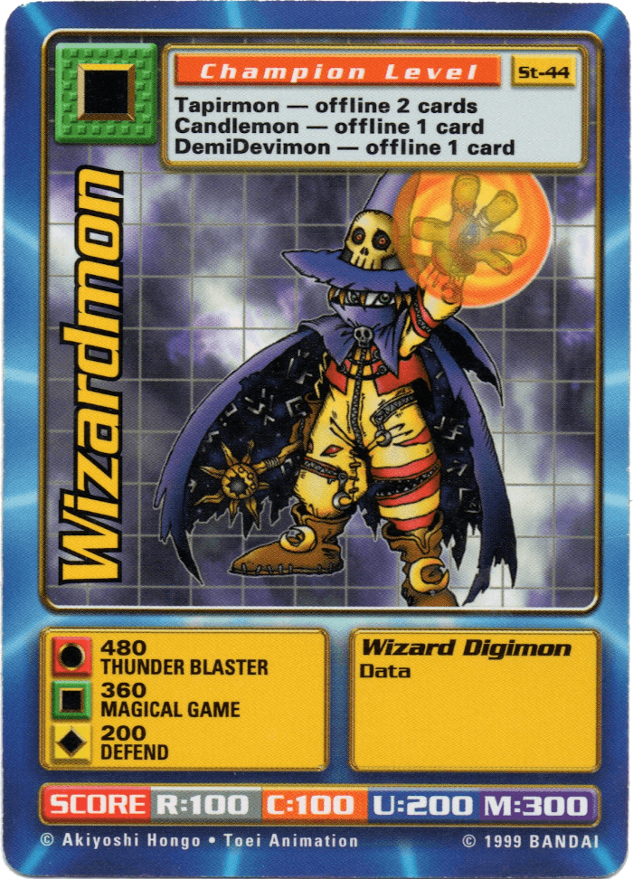 Digimon Digi-Battle Starter Set Wizardmon - ST-44 Card Thumbnail
