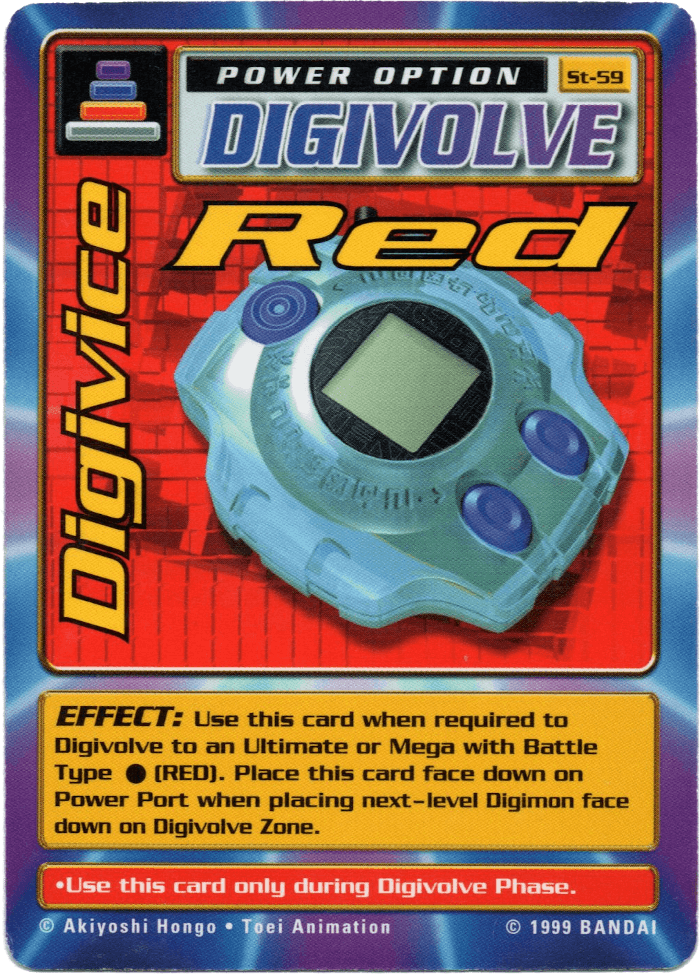 Digimon Digi-Battle Starter Set Digivice Red - ST-59 Card Thumbnail