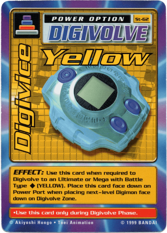 Digimon Digi-Battle Starter Set Digivice Yellow - ST-62 Card Thumbnail