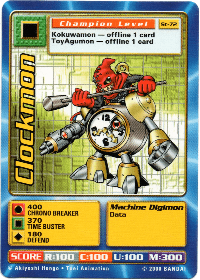 Digimon Digi-Battle Swedish Promo Clockmon - ST-72 Card Thumbnail