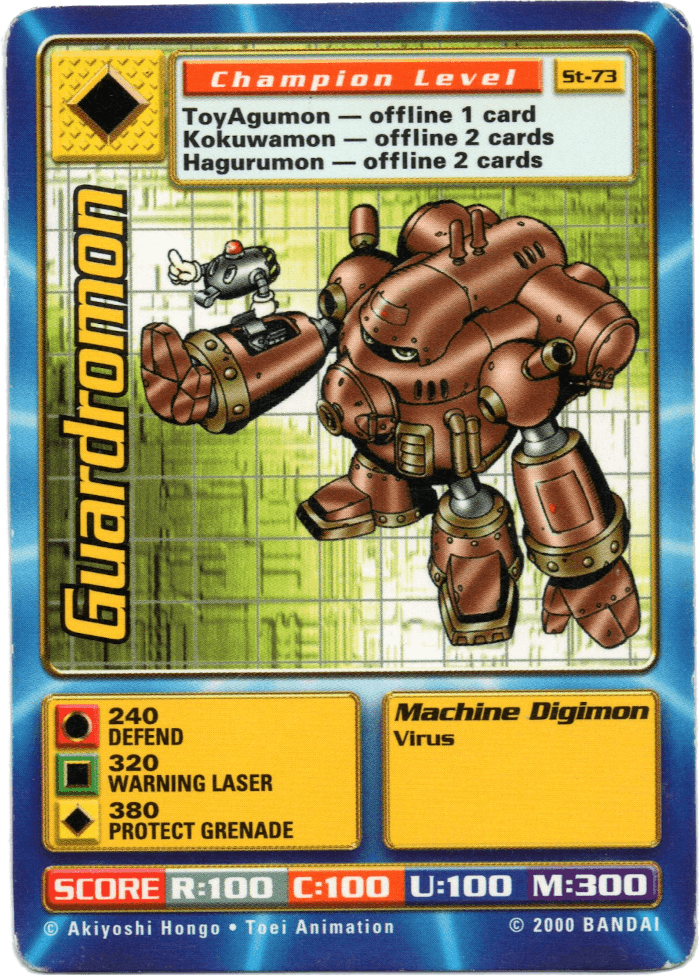 Digimon Digi-Battle Swedish Promo Guardromon - ST-73 Card Thumbnail