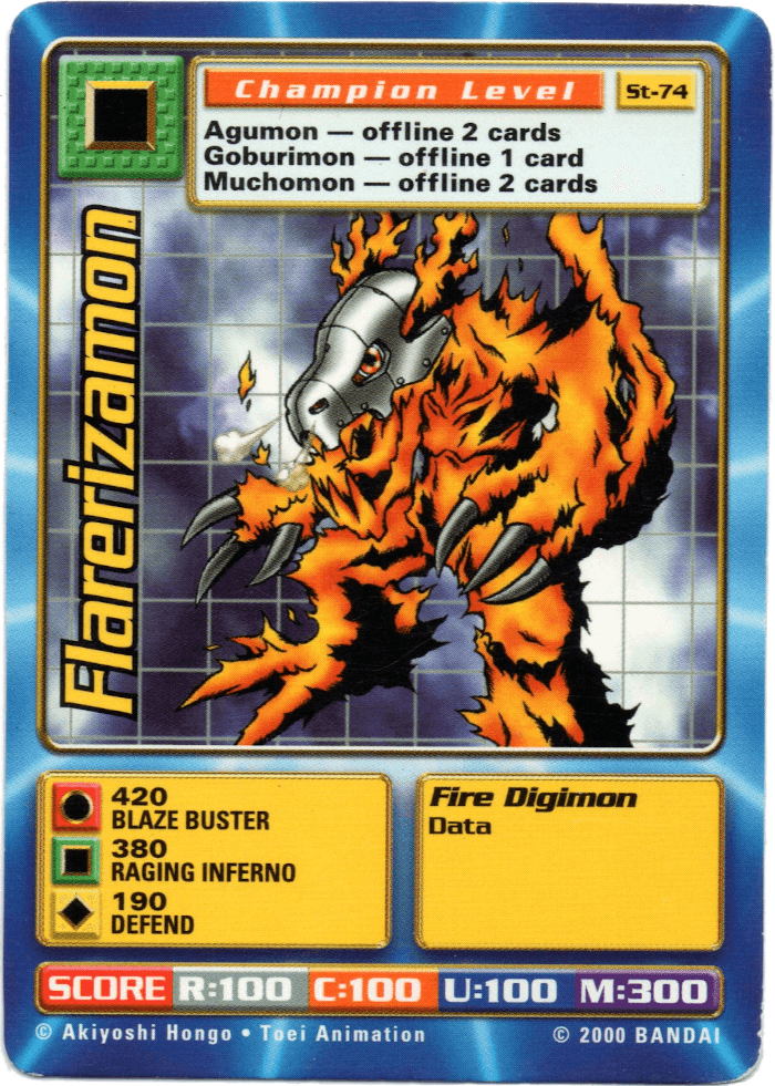 Digimon Digi-Battle Swedish Promo Flarerizamon - ST-74 Card Thumbnail
