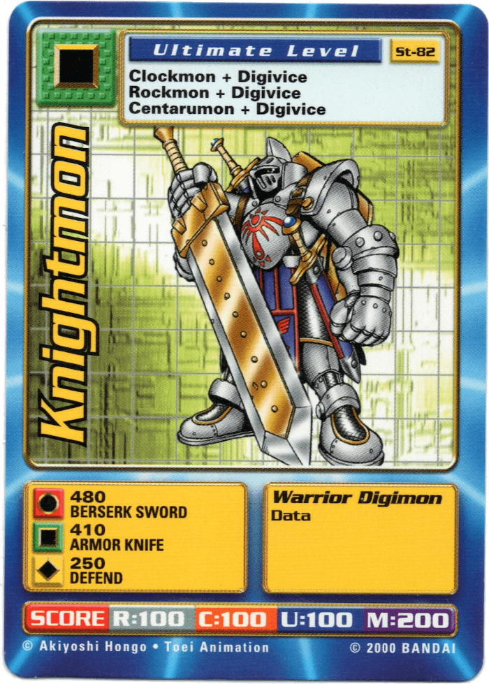 Digimon Digi-Battle Swedish Promo Knightmon - ST-82 Card Thumbnail