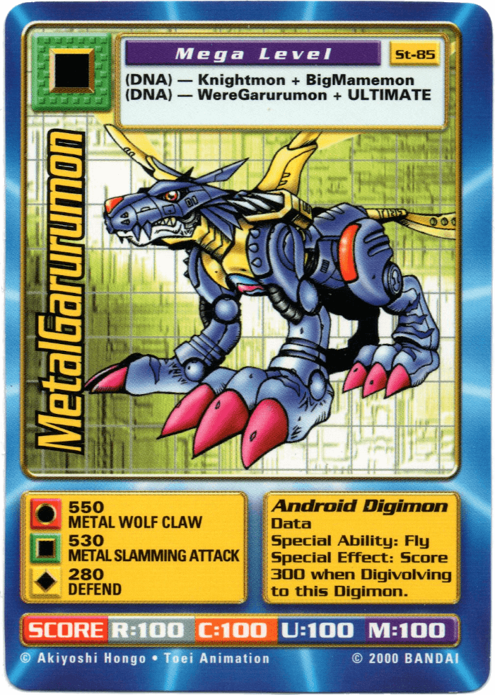 Digimon Digi-Battle Swedish Promo MetalGarurumon - ST-85 Card Thumbnail