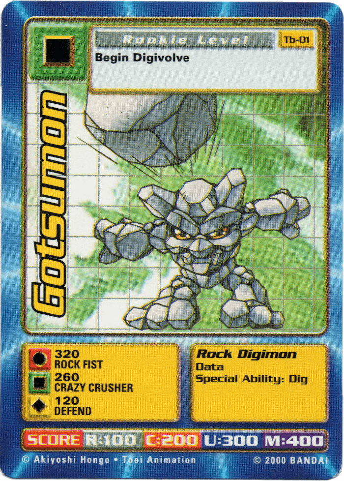 Digimon Digi-Battle Taco Bell Promo Gotsumon - TB-01 Card Thumbnail