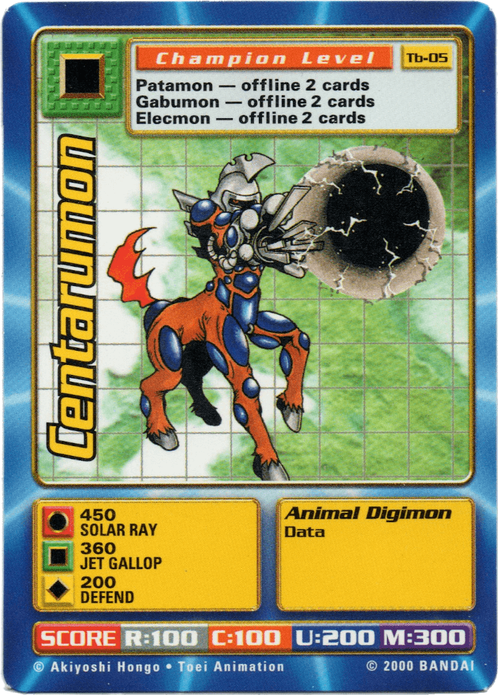 Digimon Digi-Battle Taco Bell Promo Centarumon - TB-05 Card Thumbnail