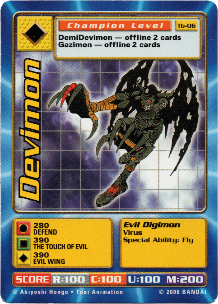 Digimon Digi-Battle Taco Bell Promo Devimon - TB-06 Card Thumbnail