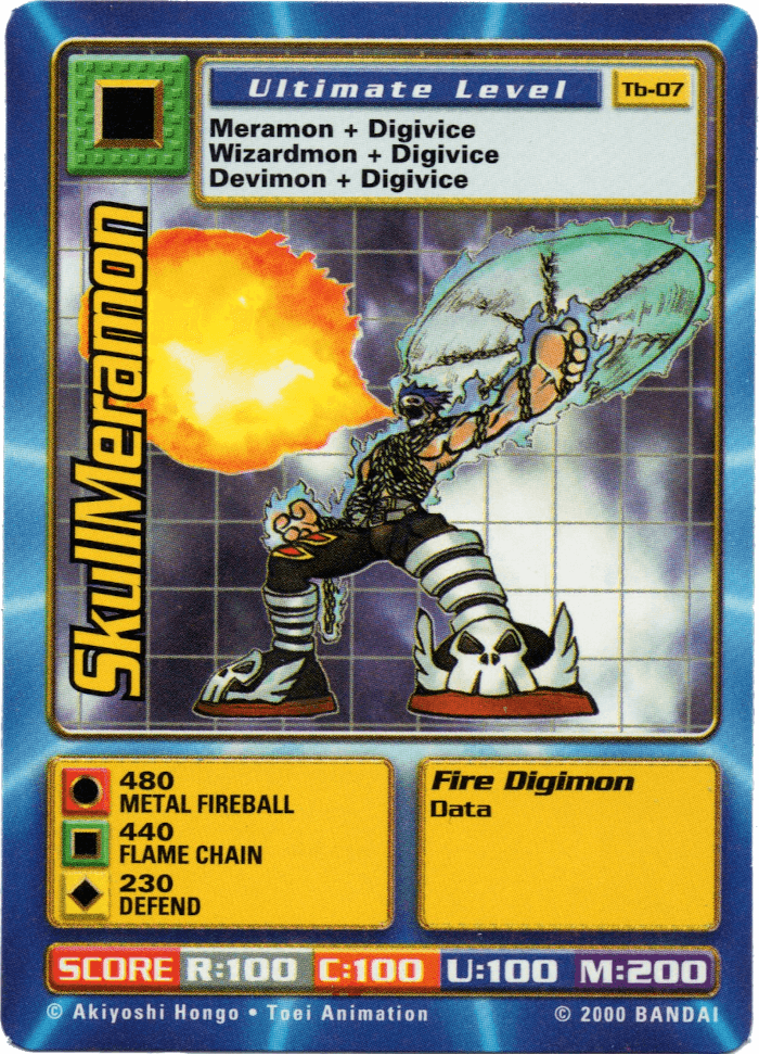 Digimon Digi-Battle Taco Bell Promo SkullMeramon - TB-07 Card Thumbnail
