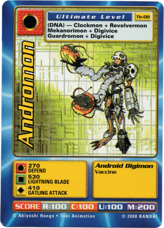 Digimon Digi-Battle Taco Bell Promo Andromon - TB-08 Card Thumbnail