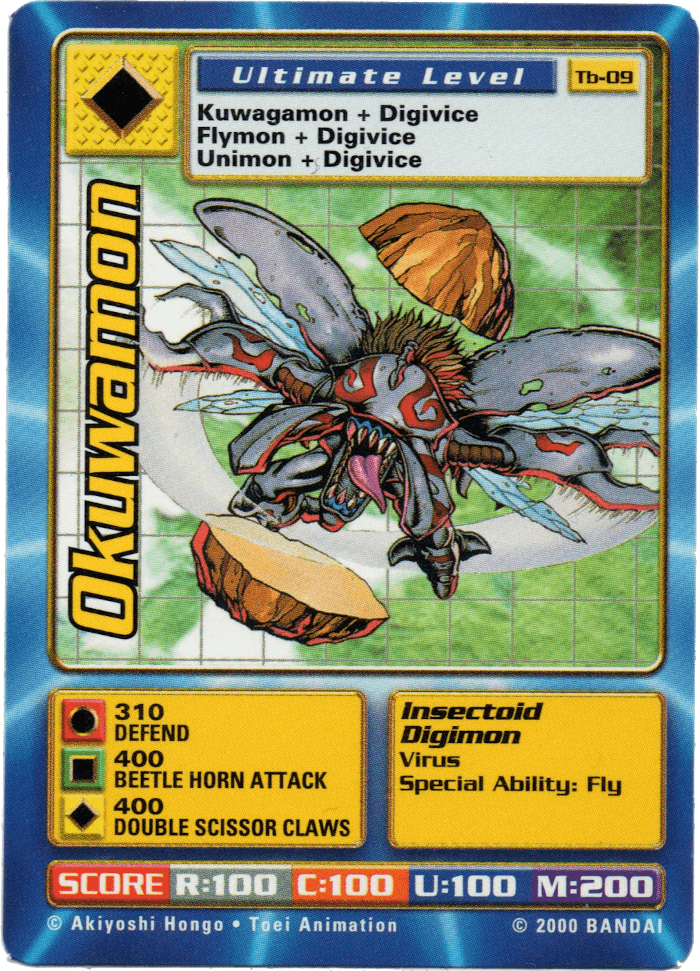 Digimon Digi-Battle Taco Bell Promo Okuwamon - TB-09 Card Thumbnail