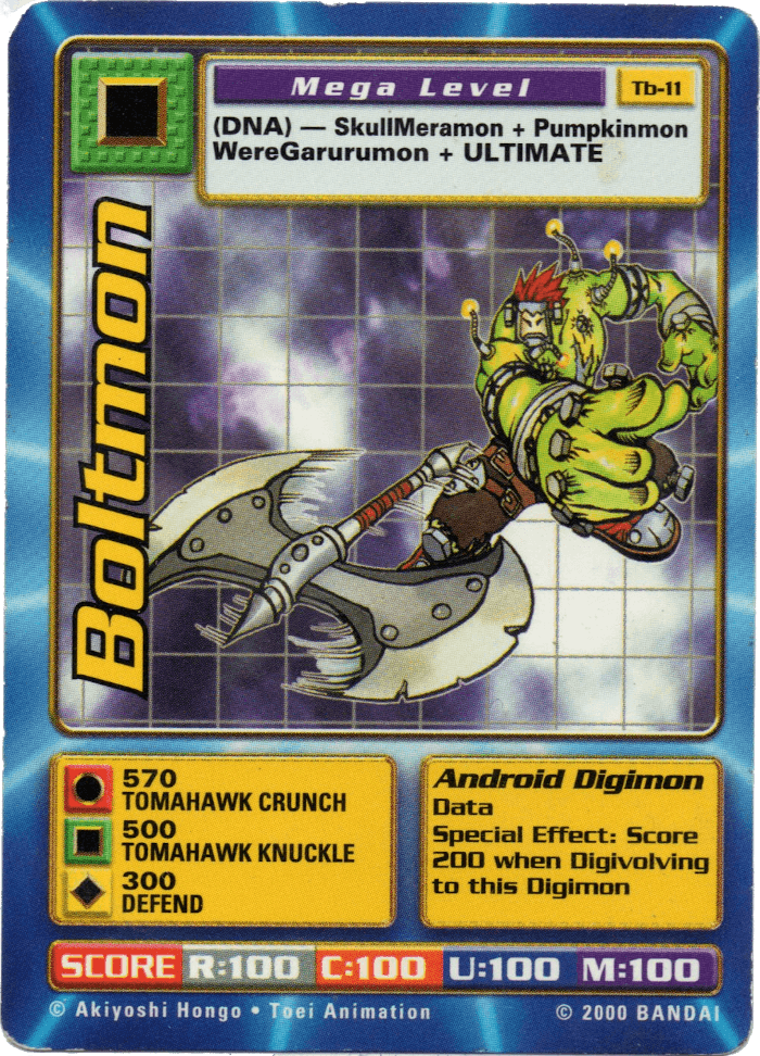 Digimon Digi-Battle Taco Bell Promo Boltmon - TB-11 Card Thumbnail