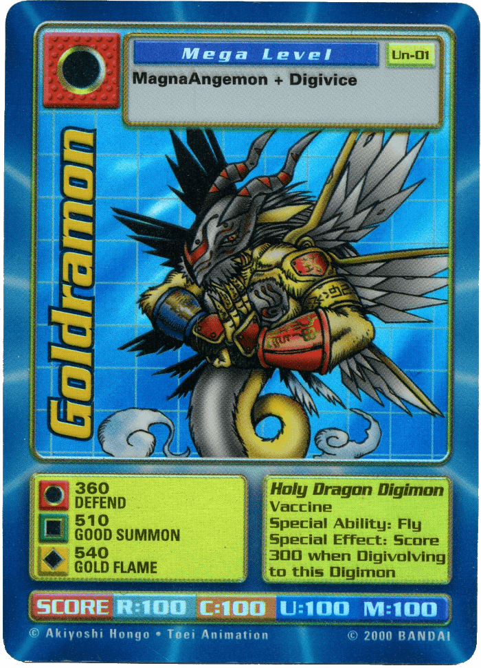 Digimon Digi-Battle Other Promo Goldramon - UN-01 Card Thumbnail
