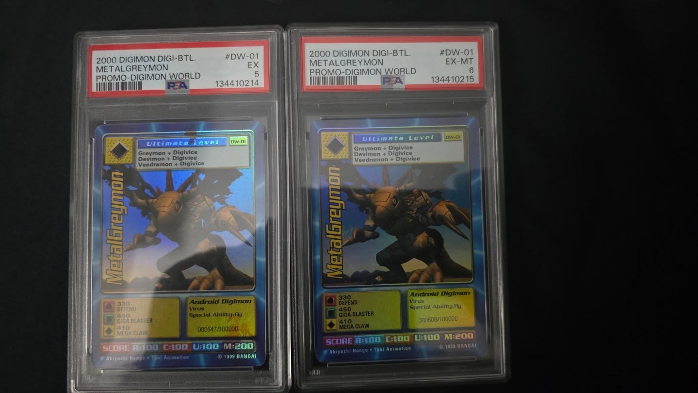 Digimon World PlayStation Promo DW-01 MetalGreymon - number 000547 / 100,000