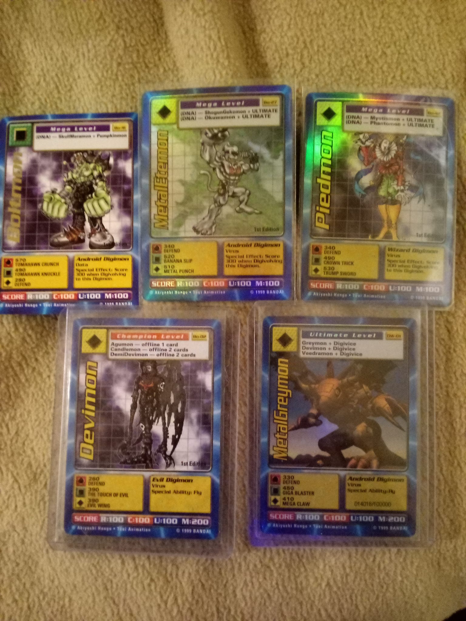 Digimon World PlayStation Promo DW-01 MetalGreymon - number 014016 / 100,000
