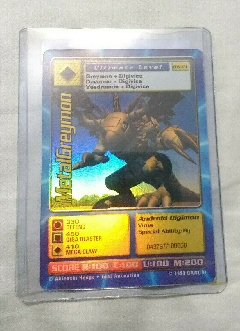 Digimon World PlayStation Promo DW-01 MetalGreymon - number 043797 / 100,000