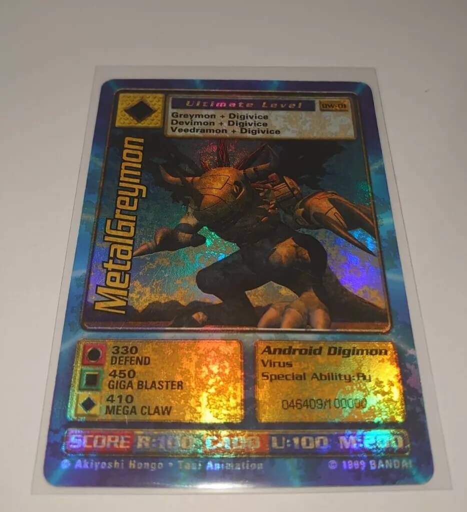 Digimon World PlayStation Promo DW-01 MetalGreymon - number 046409 / 100,000