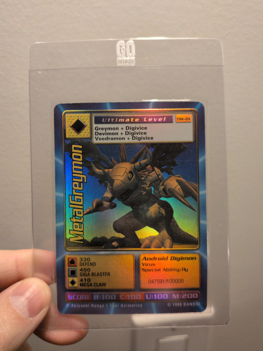 Digimon World PlayStation Promo DW-01 MetalGreymon - number 047591 / 100,000
