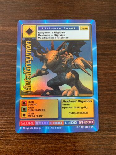Digimon World PlayStation Promo DW-01 MetalGreymon - number 054624 / 100,000