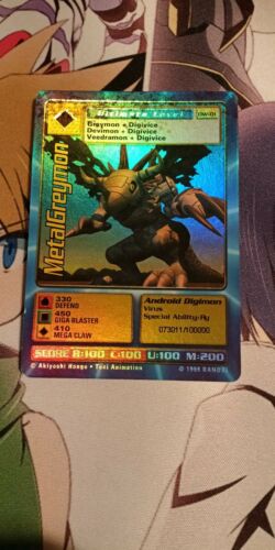 Digimon World PlayStation Promo DW-01 MetalGreymon - number 073011 / 100,000
