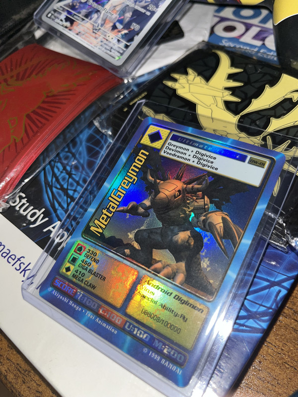 Digimon World PlayStation Promo DW-01 MetalGreymon - number 088008 / 100,000