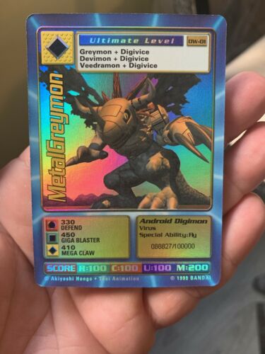 Digimon World PlayStation Promo DW-01 MetalGreymon - number 088827 / 100,000