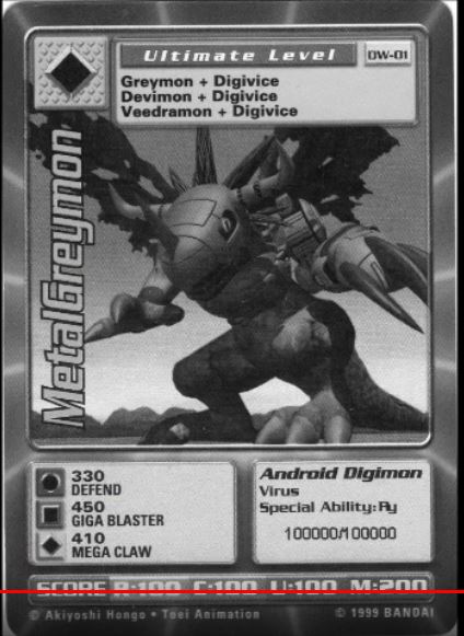 Digimon World PlayStation Promo DW-01 MetalGreymon - number 100000 / 100,000