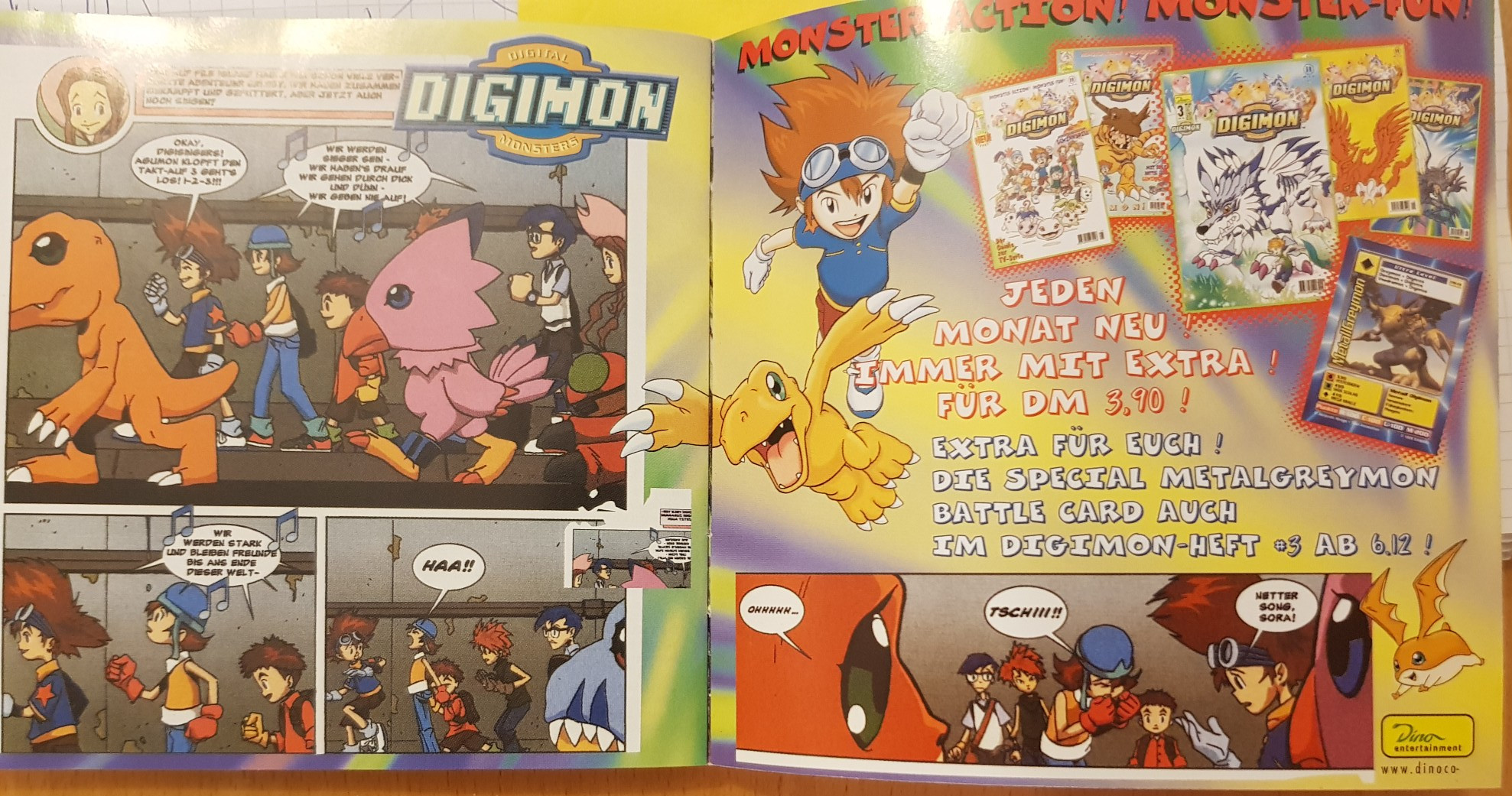 The paper insert of the German CD case