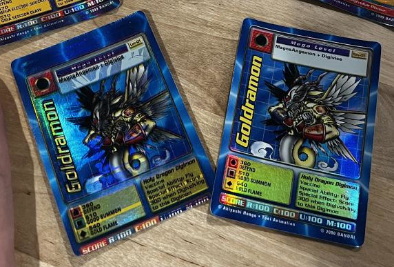 Digi-Battle UN-01 Misprint Card Comparison