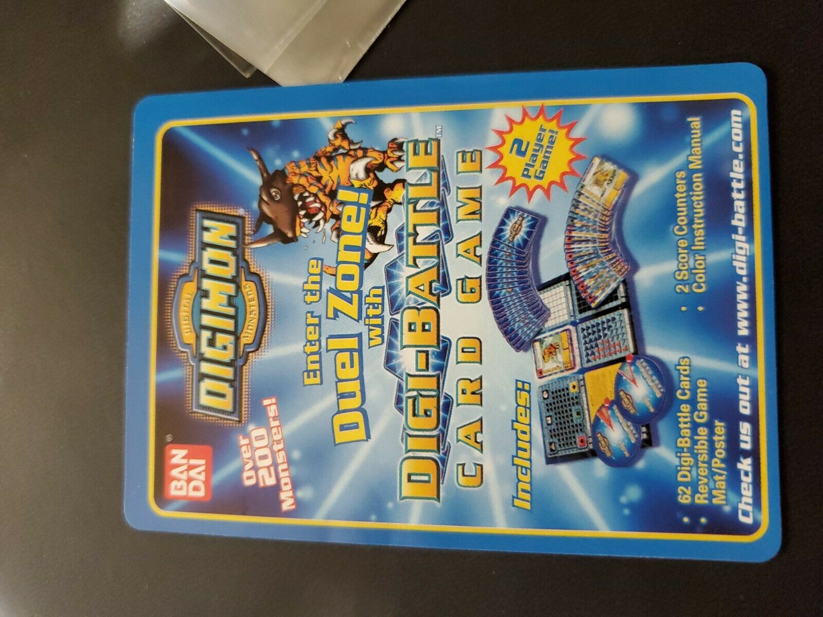 UN-01 Universal Studios Promo Goldramon Paper Insert Back