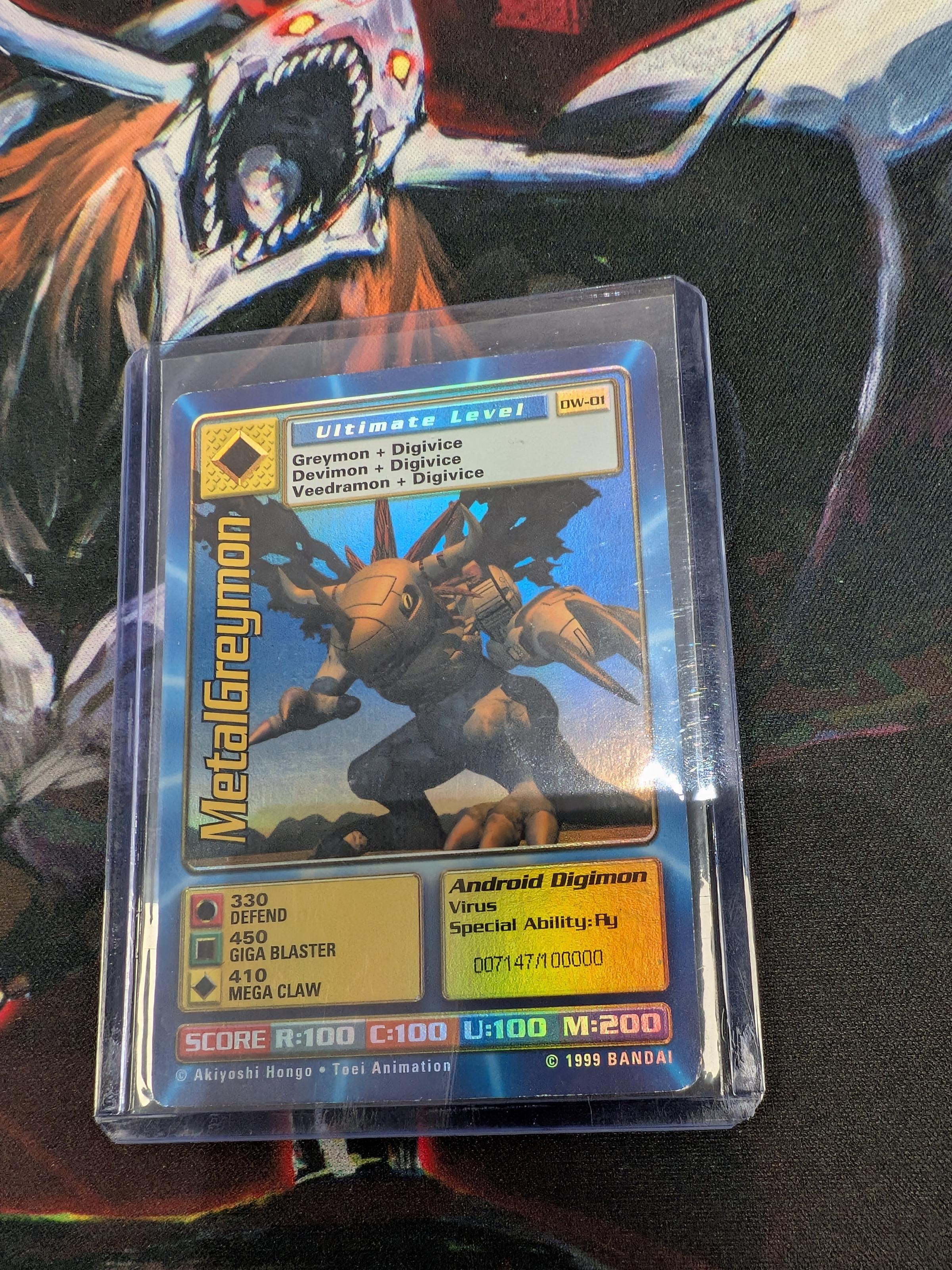 Digimon World Promo Card DW-01, serialized number 007147