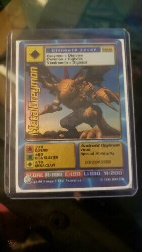 Digimon World Promo Card DW-01, serialized number 009186