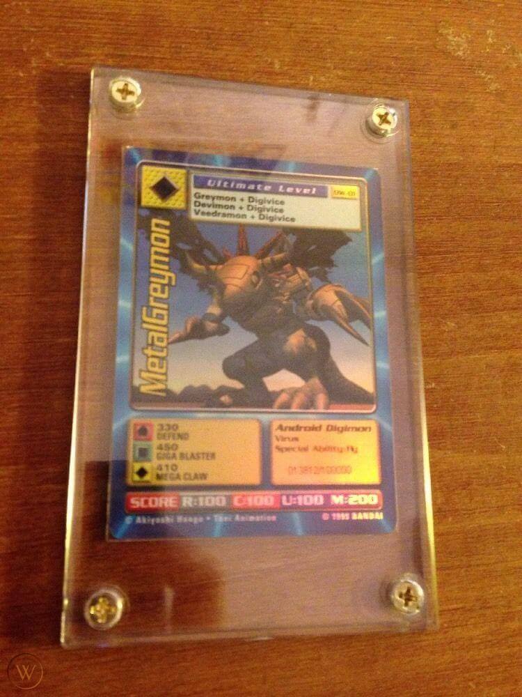 Digimon World Promo Card DW-01, serialized number 013812