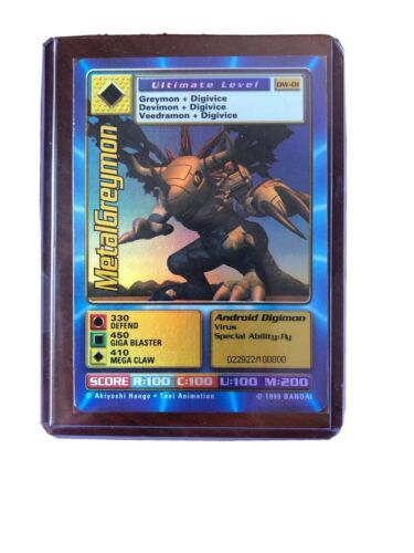 Digimon World Promo Card DW-01, serialized number 022922