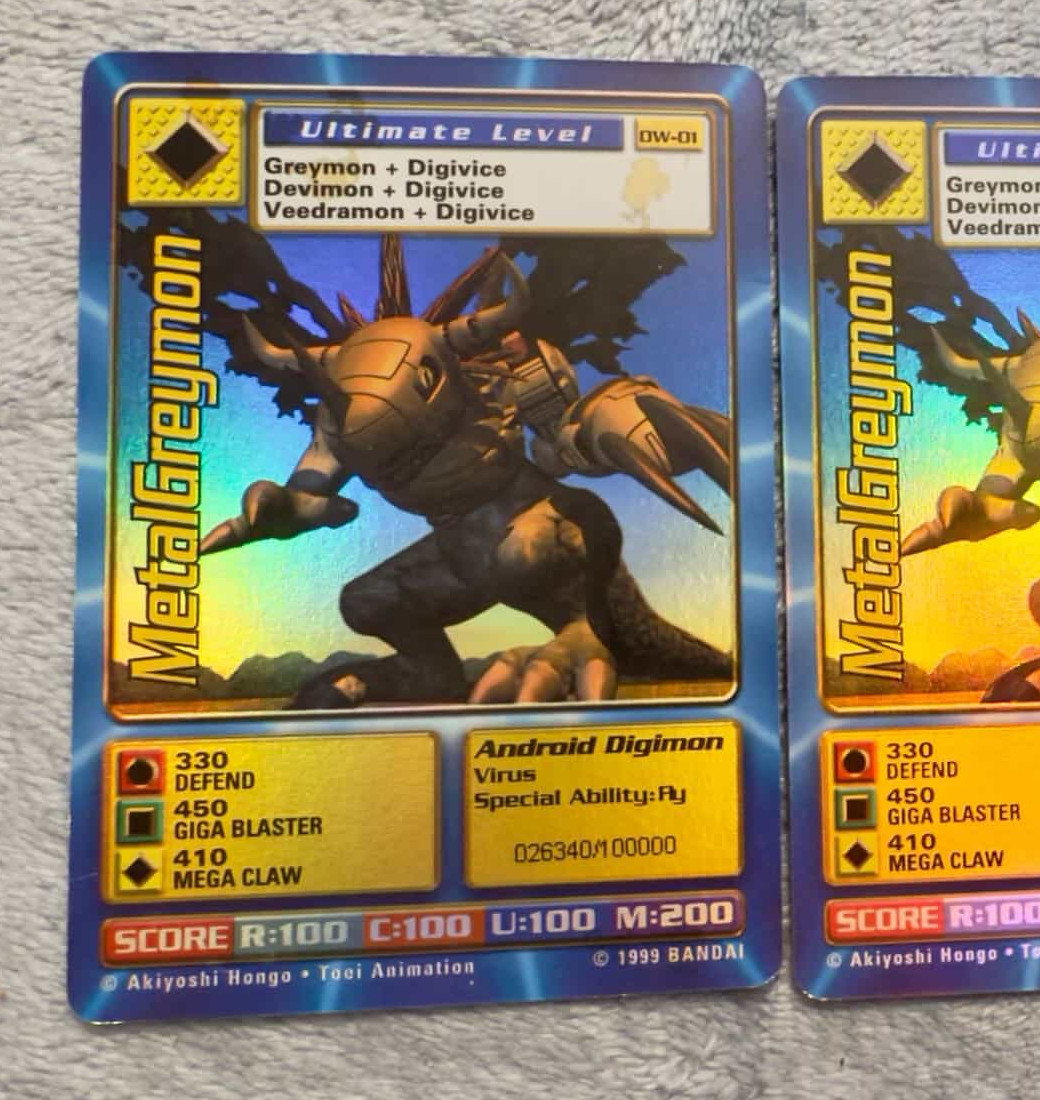 Digimon World Promo Card DW-01, serialized number 026340