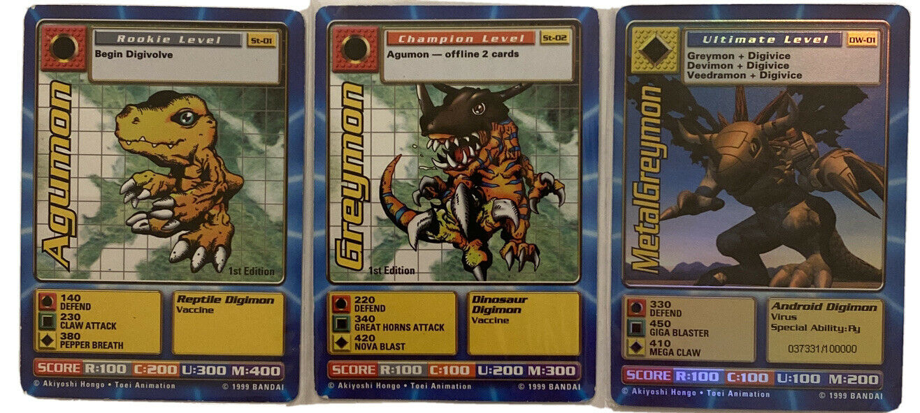 Digimon World Promo Card DW-01, serialized number 037331