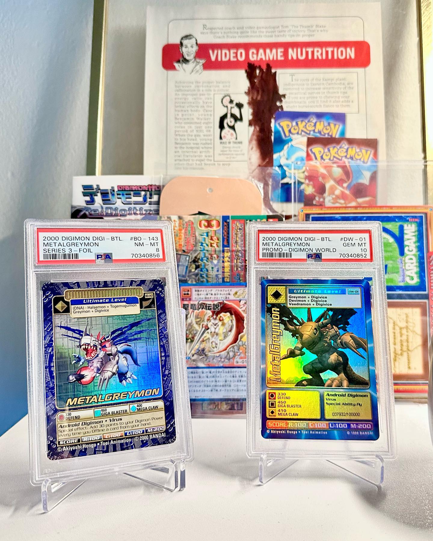 Digimon World Promo Card DW-01, serialized number 037932