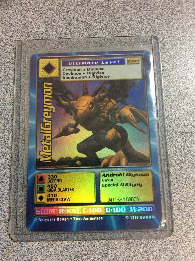 Digimon World Promo Card DW-01, serialized number 041155