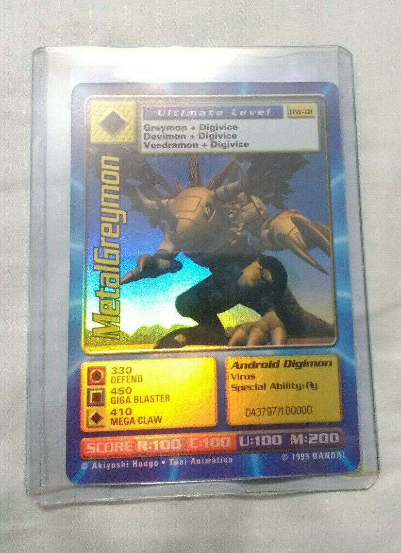 Digimon World Promo Card DW-01, serialized number 043797
