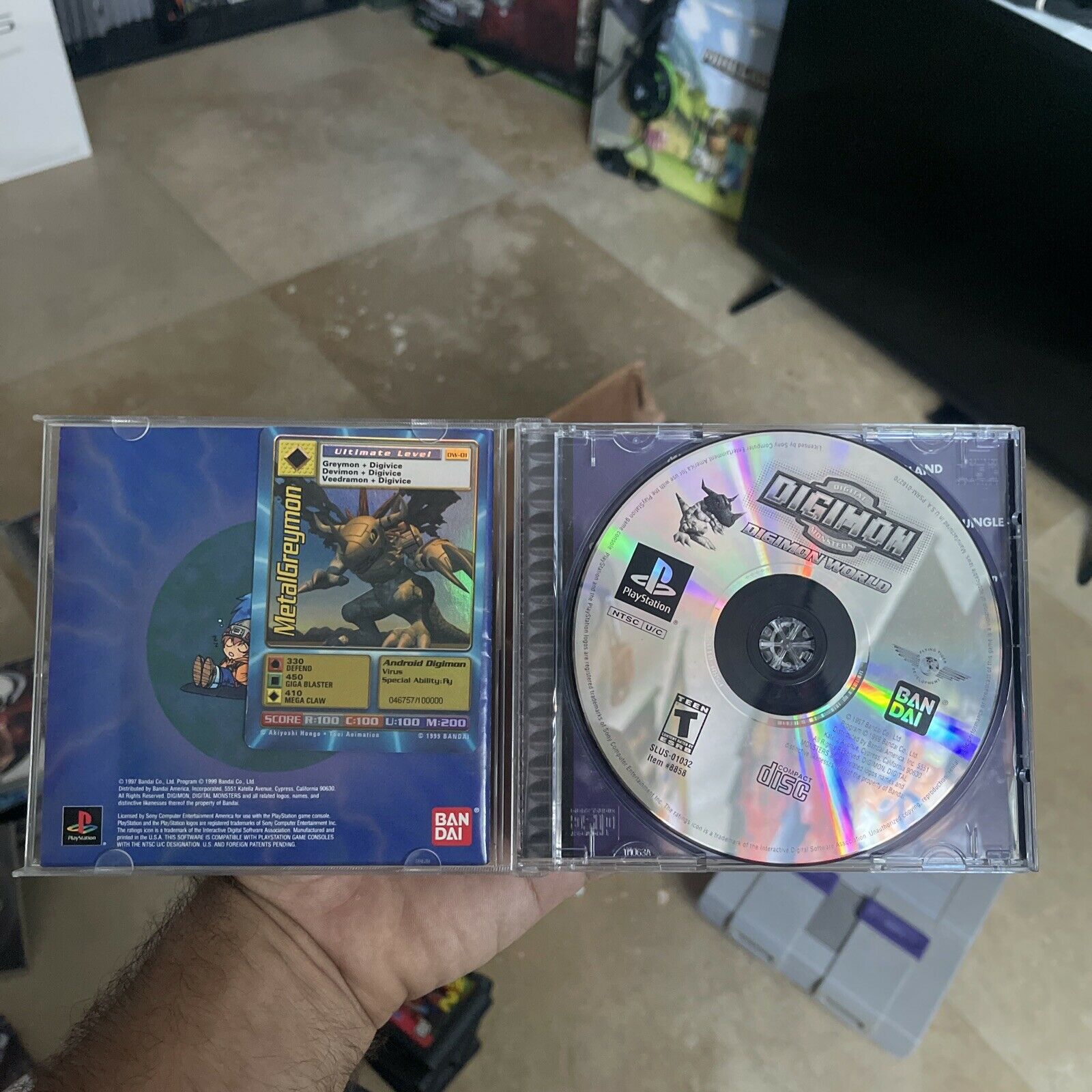 Digimon World Promo Card DW-01, serialized number 046757