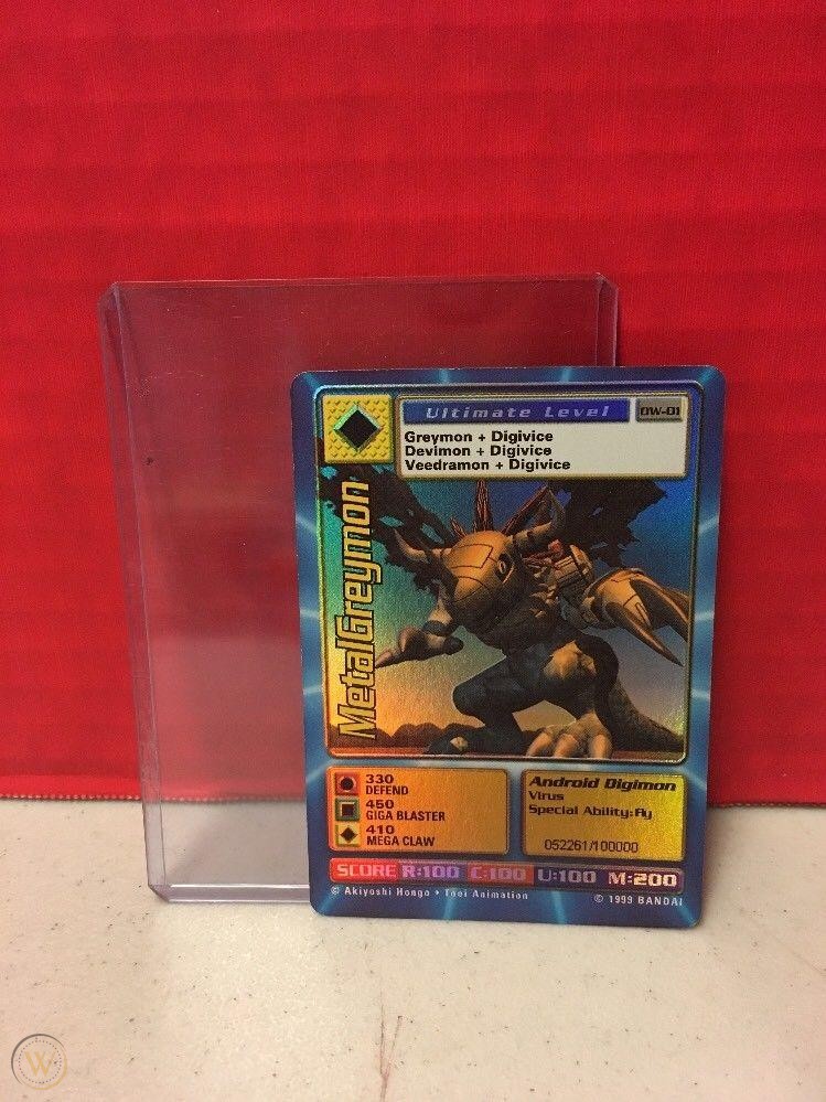 Digimon World Promo Card DW-01, serialized number 052261