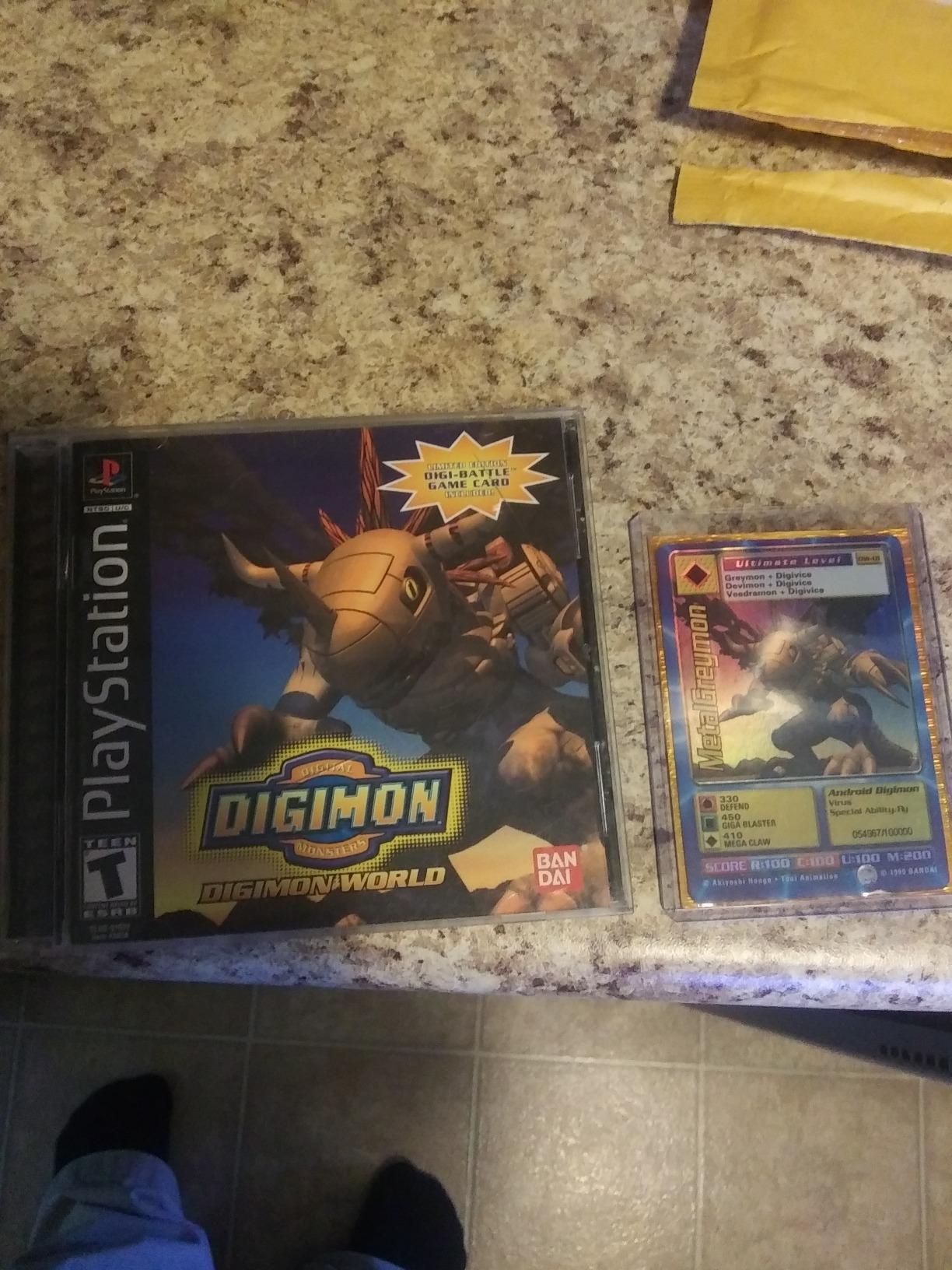 Digimon World Promo Card DW-01, serialized number 054967