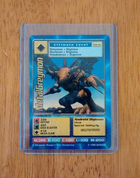 Digimon World Promo Card DW-01, serialized number 060279
